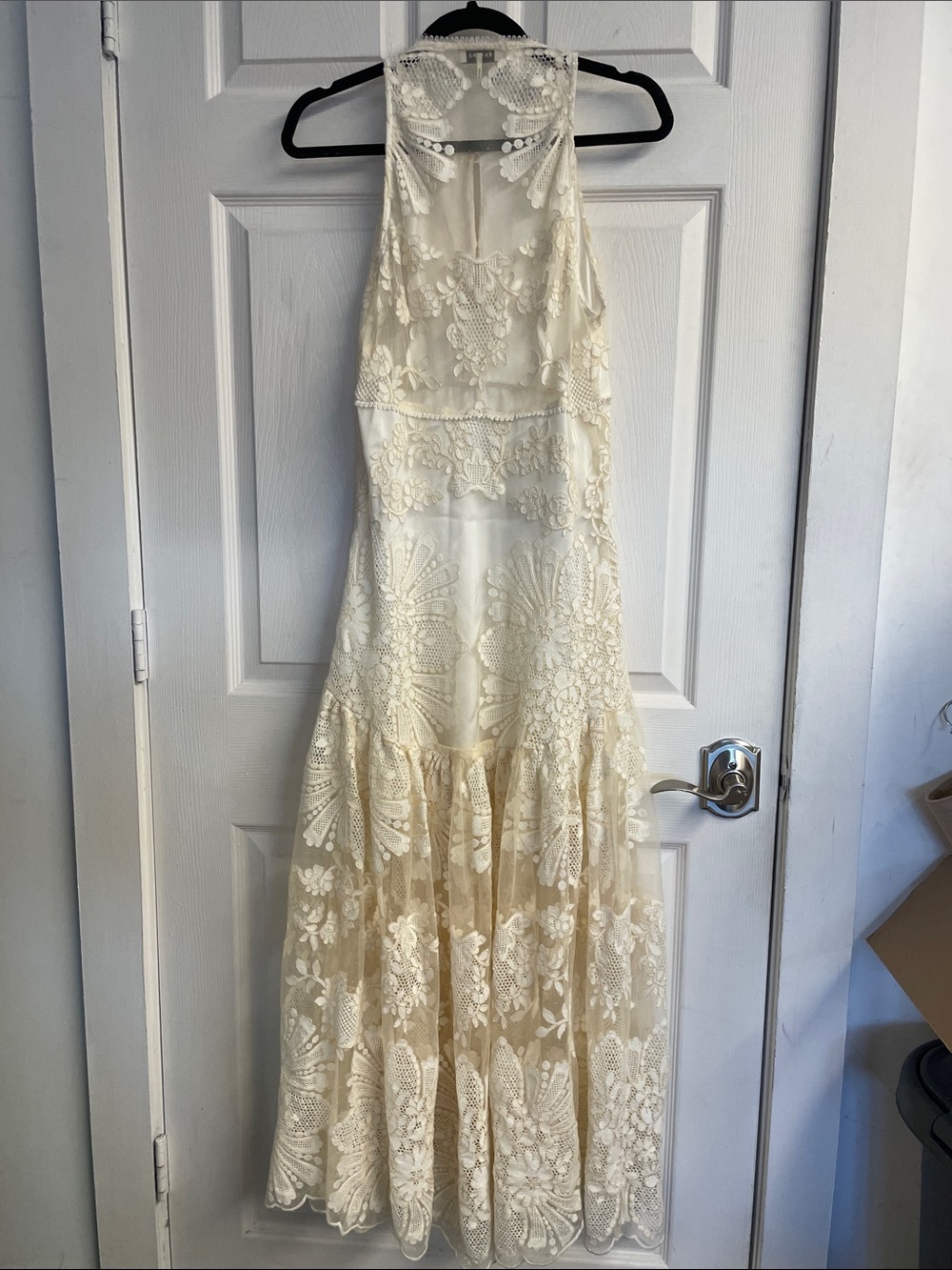 Lavandine Floral Cotton Guipure Maxi Dress - Picture 5 of 6
